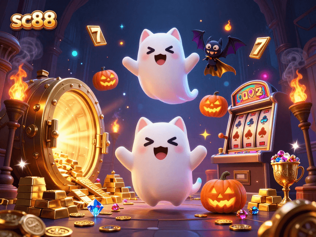 Engage with sc88's thrilling casino experience featuring a ghost cat and treasure galore.