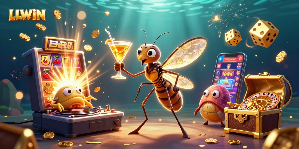 Experience LLWIN's lively casino atmosphere with vibrant characters and dynamic elements of excitement.
