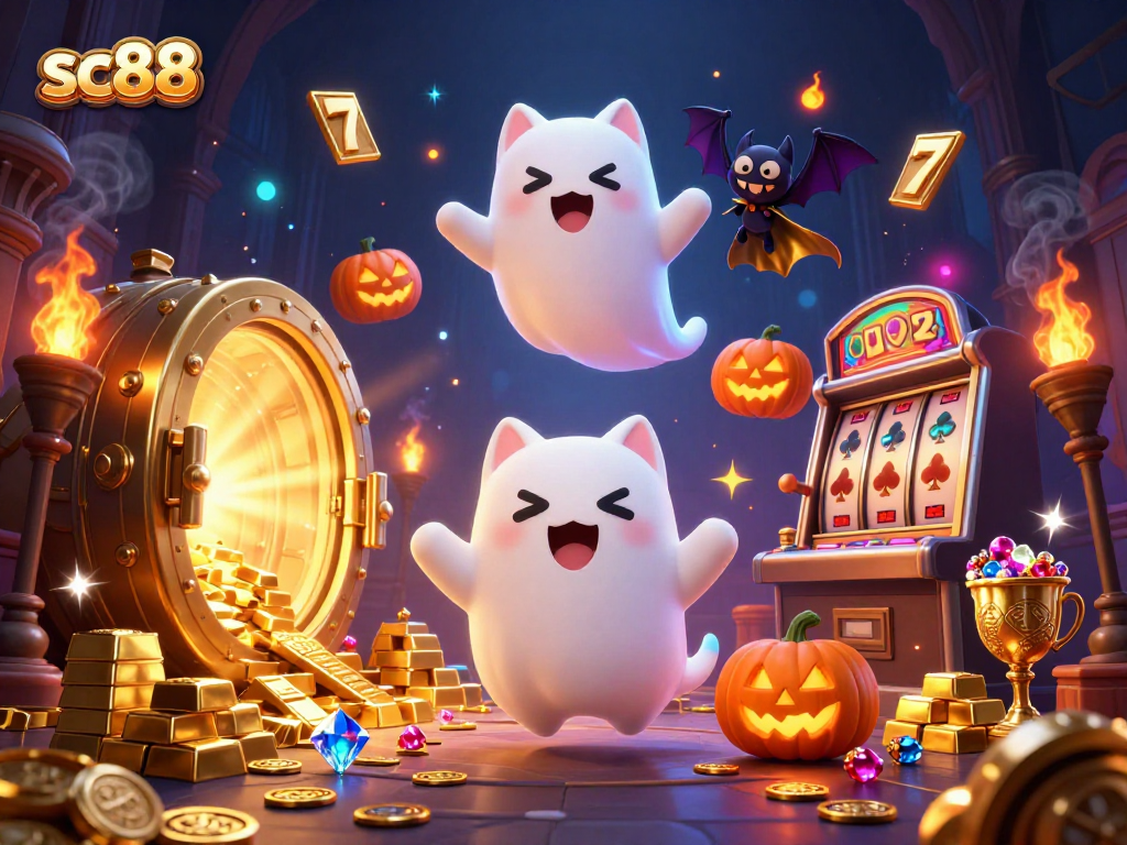 Engage with sc88's thrilling casino experience featuring a ghost cat and treasure galore.