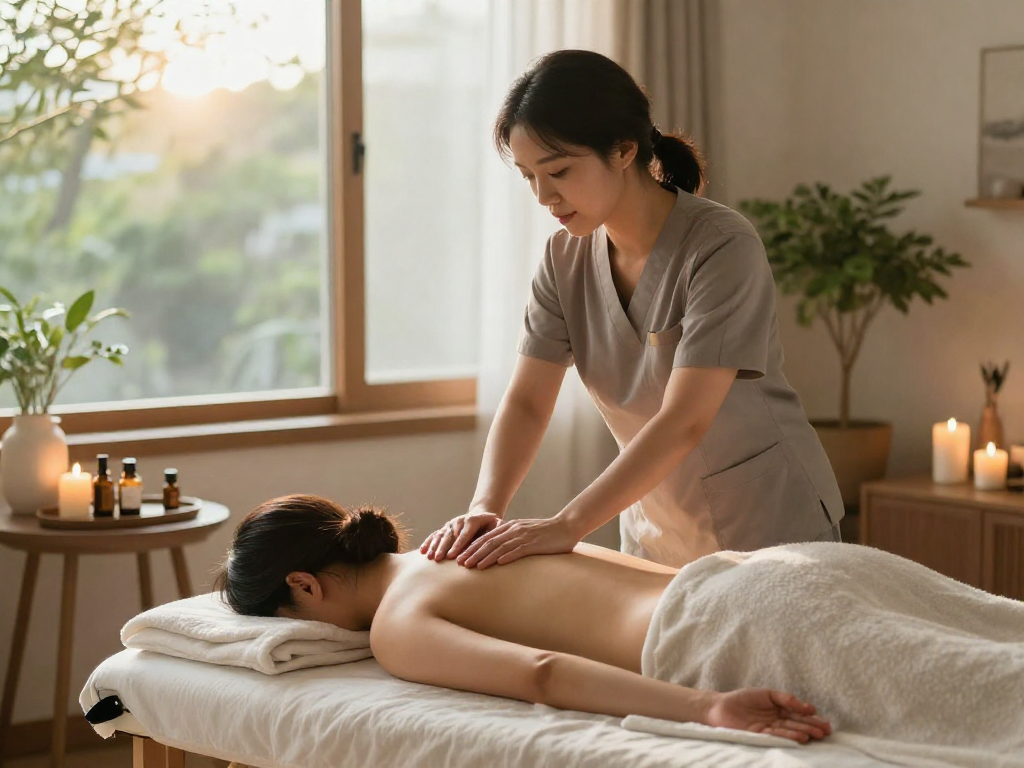 Experience premium 구리출장안마 with a professional therapist in a peaceful home setting.
