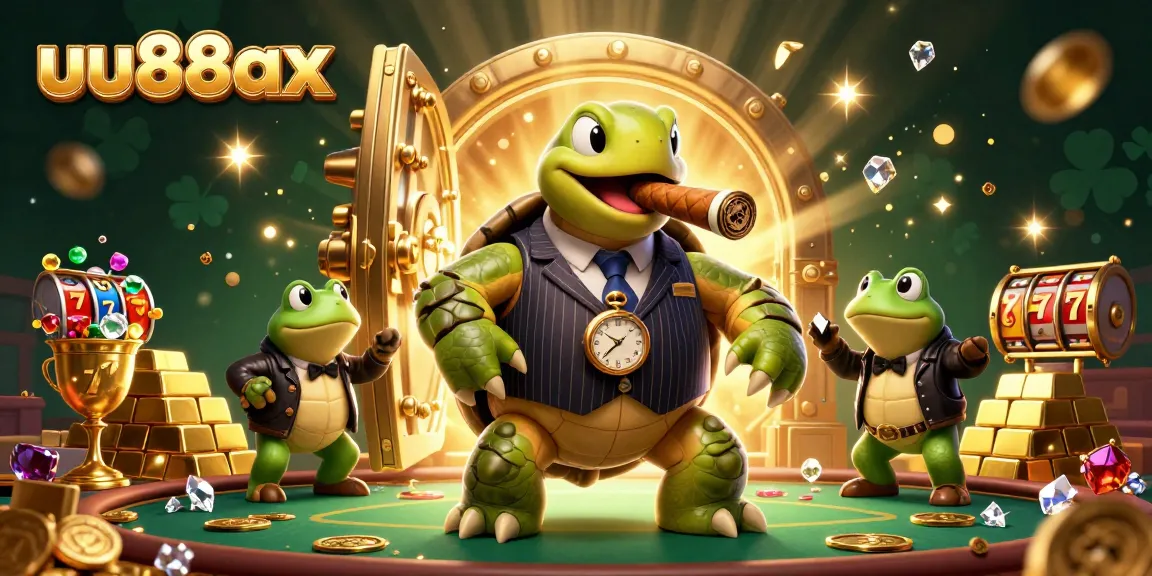 Engage with the ultimate gambling experience at uu88ax with a vibrant casino scene featuring dynamic characters and golden treasures.