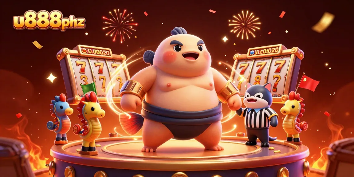Experience high-stakes gaming action at u888phz with vibrant casino elements and characters.