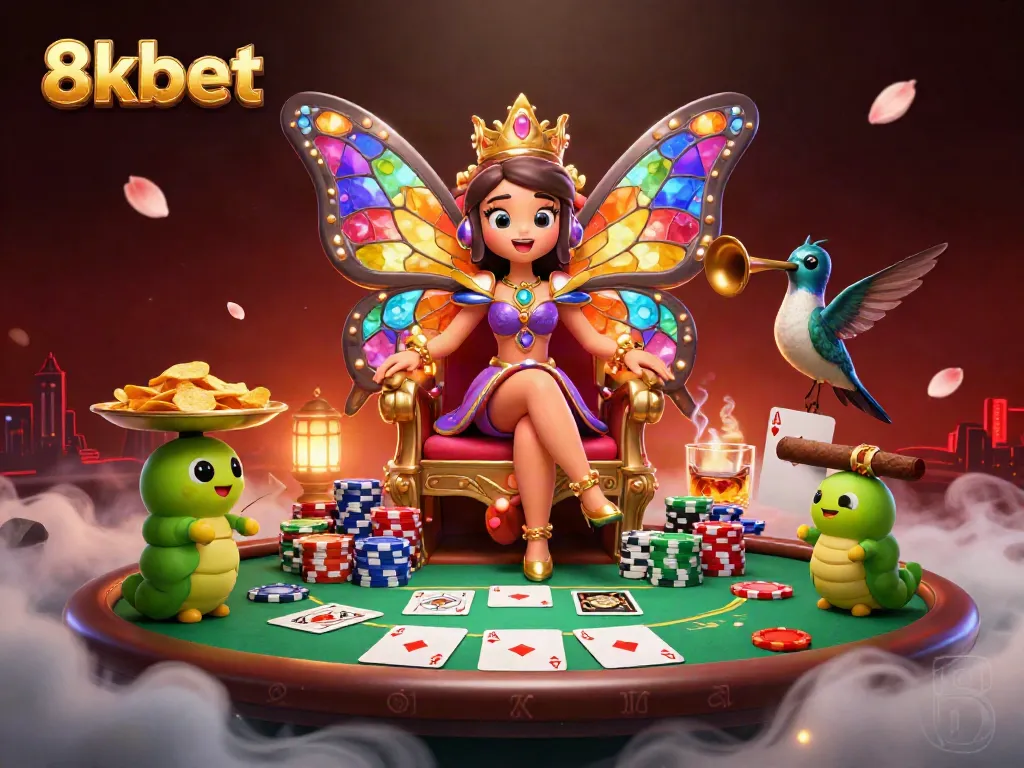 Experience thrilling gameplay with 8xbet as you join a vibrant 3D casino atmosphere full of excitement and winning potential.