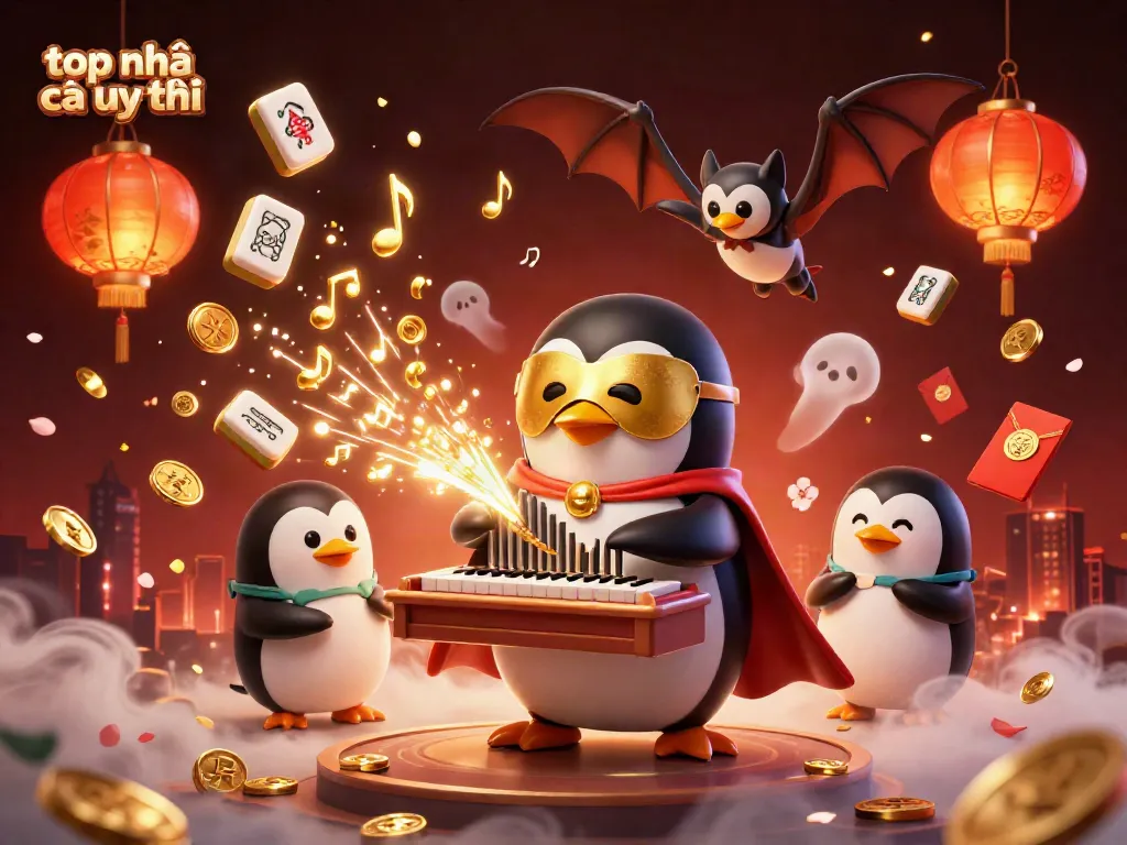 Experience top nhà cái uy tín with a vibrant 3D illustration showcasing iconic casino characters and elements.