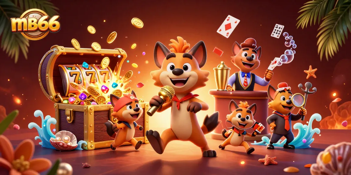 Enjoy the fun at mb66 with hyenas running a comedy casino featuring jokes and drinks.