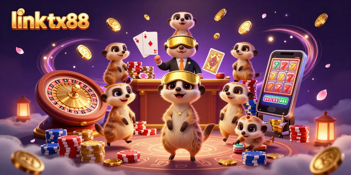 Win big with link tx88 as meerkats manage a vibrant casino scene filled with excitement.