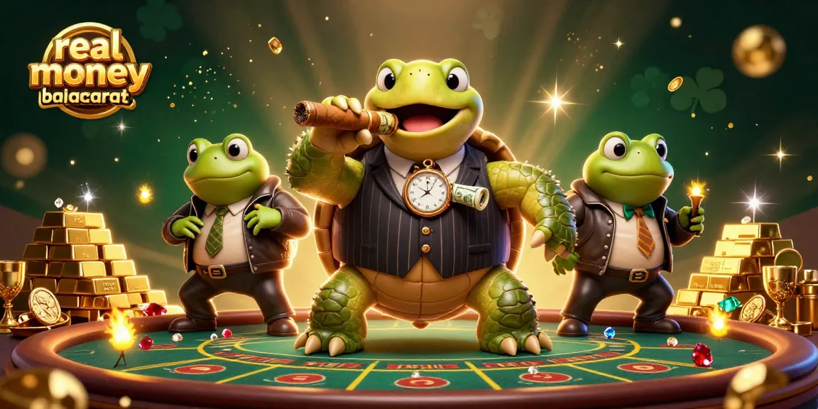 Experience real money online baccarat amidst vibrant 3D casino chaos with charming characters and riches.