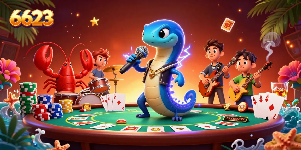 Engage in thrilling games at 6623 with electric eel DJ, lobster drummer, and seahorse guitarist.