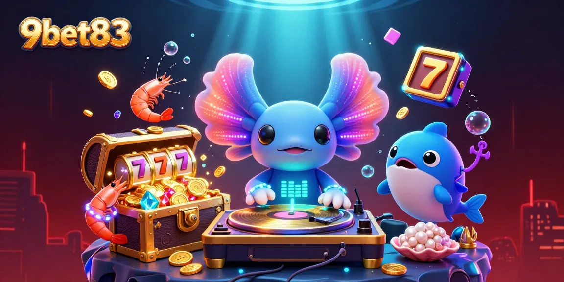 Get ready for epic wins at 9bet83 with vibrant slots in an enchanting casino scene.