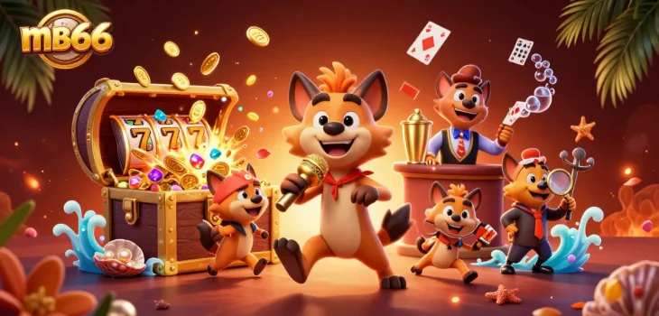Enjoy the fun at mb66 with hyenas running a comedy casino featuring jokes and drinks.